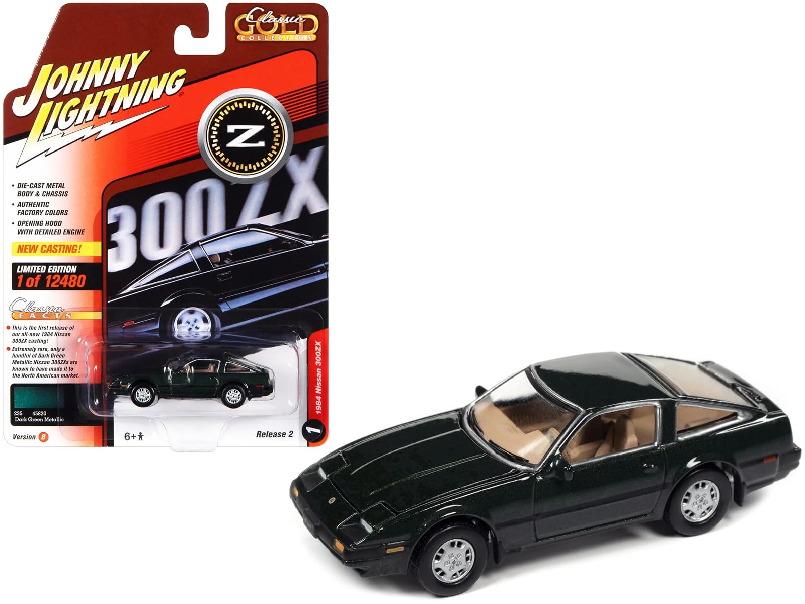 1984 Nissan 300ZX (Green) Johnny Lightning Premium