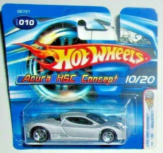 Short Card- Acura HSC Concept (Silver) Hot Wheels
