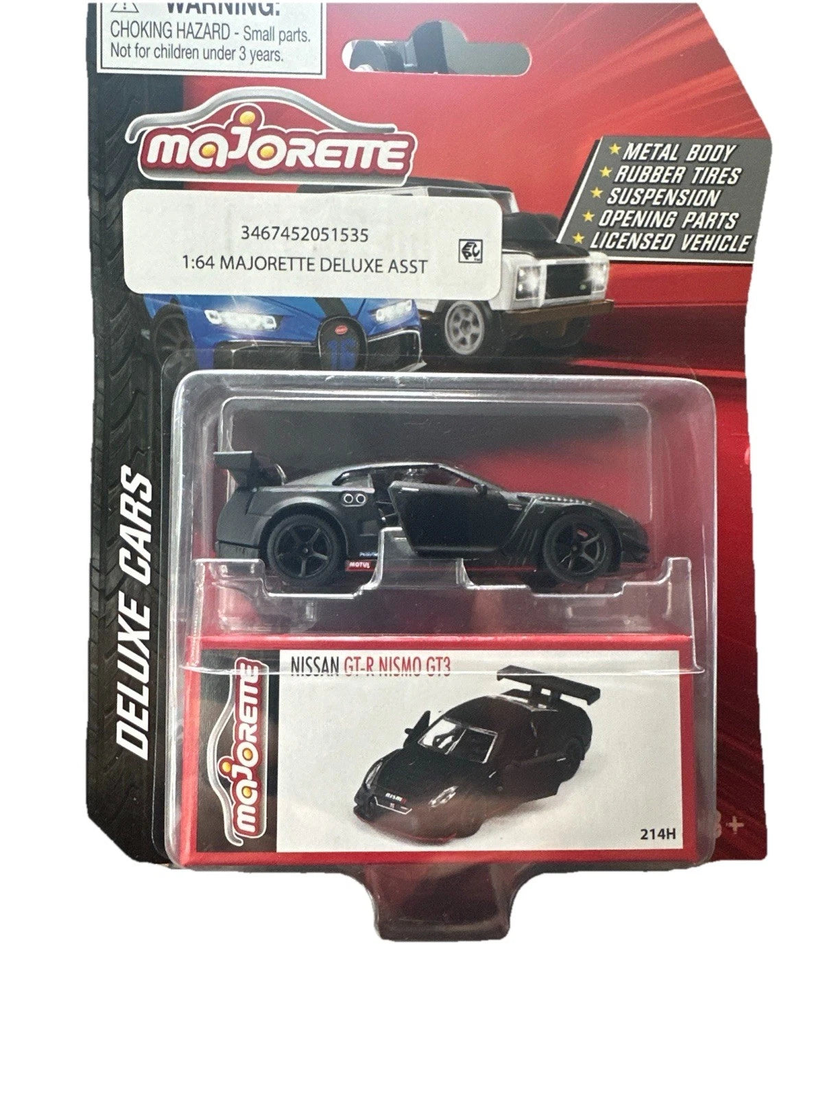 Nissan GT-R Nismo GT3 (Black) Majorette Premium