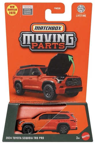 2024 Toyota Sequoia TRD Pro (Orange) Matchbox Moving Parts